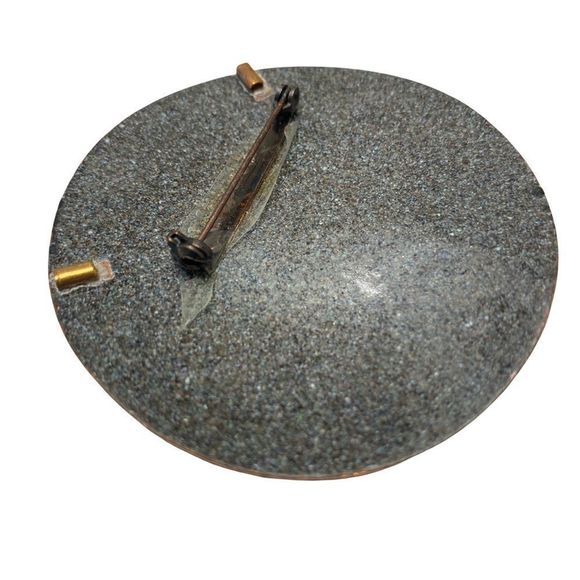 Vintage Abstract Enamel And Metal Brooch Or Pin - Picture 9 of 11